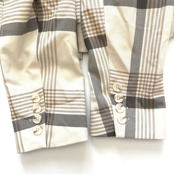 Anthro Maison d' Amélie Paris Women’s Tartan Plaid Oversized Blazer - Picture 5 of 16